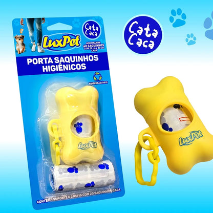 Porta Saquinhos Higiênicos 2 Refis + Refis Avulsos CataCaca | ForPatas